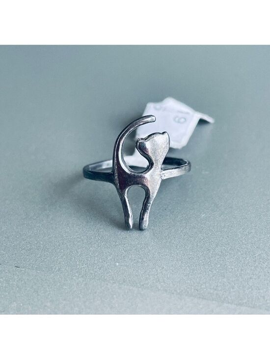 Jewelry - Kitty Cat Sterling Silver Ring Available in Sizes 6, 7, 8, 9, 10 NEW!!